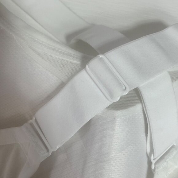 Avia Sports Bra Cross Back Padded White Size Small New - Picture 6 of 8